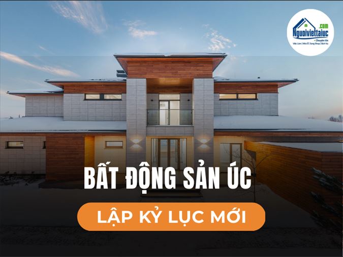Tổng giá trị nhà ở Úc vượt 12 nghìn tỷ đô la