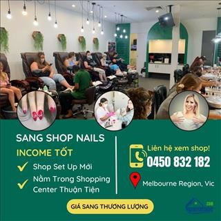 Sang shop nails income ổn định cách Melbourne 3 tiếng lái xe