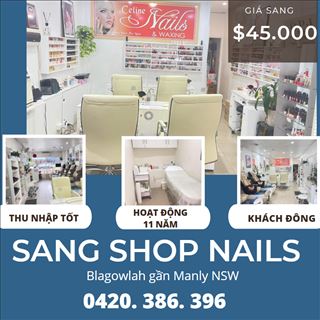 Sang lại shop nail đẹp, income cao ở Blagowlah gần Manly NSW.