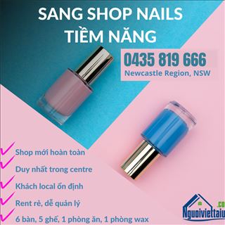 Sang lại shop nail duy nhất trong centre vùng Newcastle