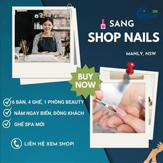 Sang shop nails nằm ngay biển, income rất cao vùng Manly