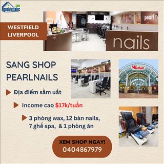 Sang shop Pearlnails trong Westfield Liverpool 14 năm hoạt động