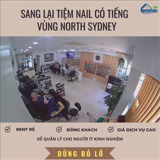Cần sang lại shop nail rent rẻ, đông khách vùng North Sydney